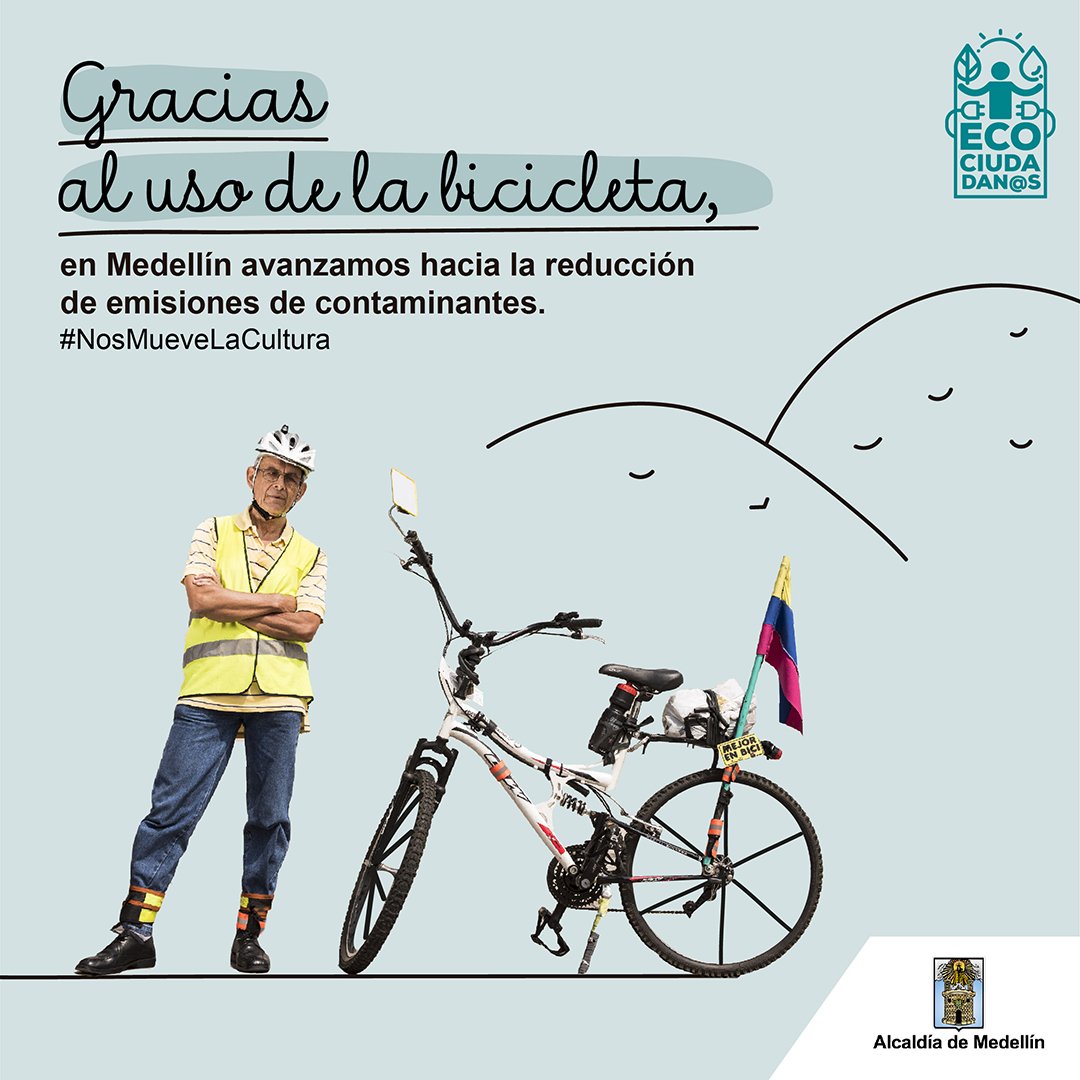 Día Mundial de la Bicicleta agenda Medellín 2020. Foto: cortesía prensa Alcaldía de Medellín