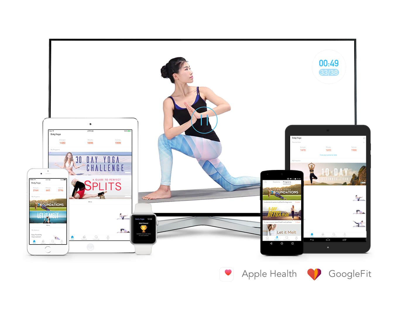 Ejercicio en casa Yoga Daily App