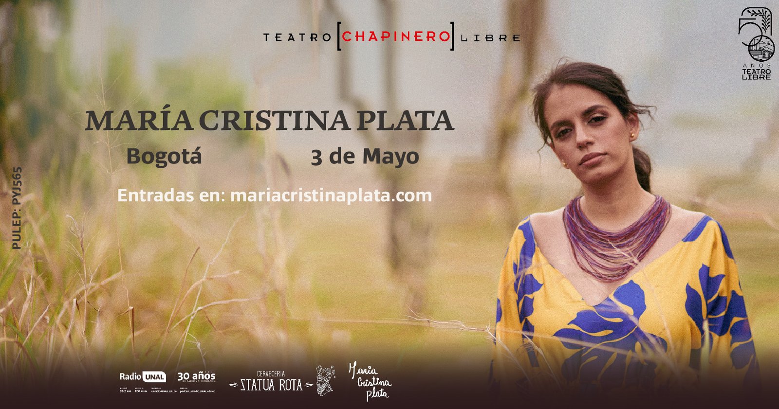 María Cristina Plata y Adrián Berra en los 50 años del Teatro Libre