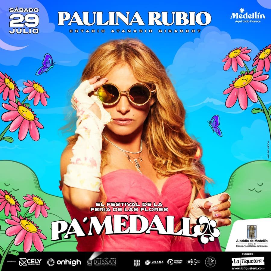 Paulina Rubio la chica dorada Pa´ Medallo