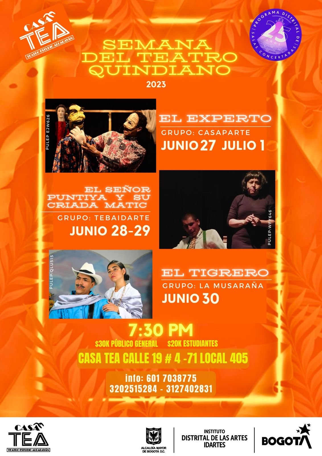Semana de teatro Quindiano en Bogotá
