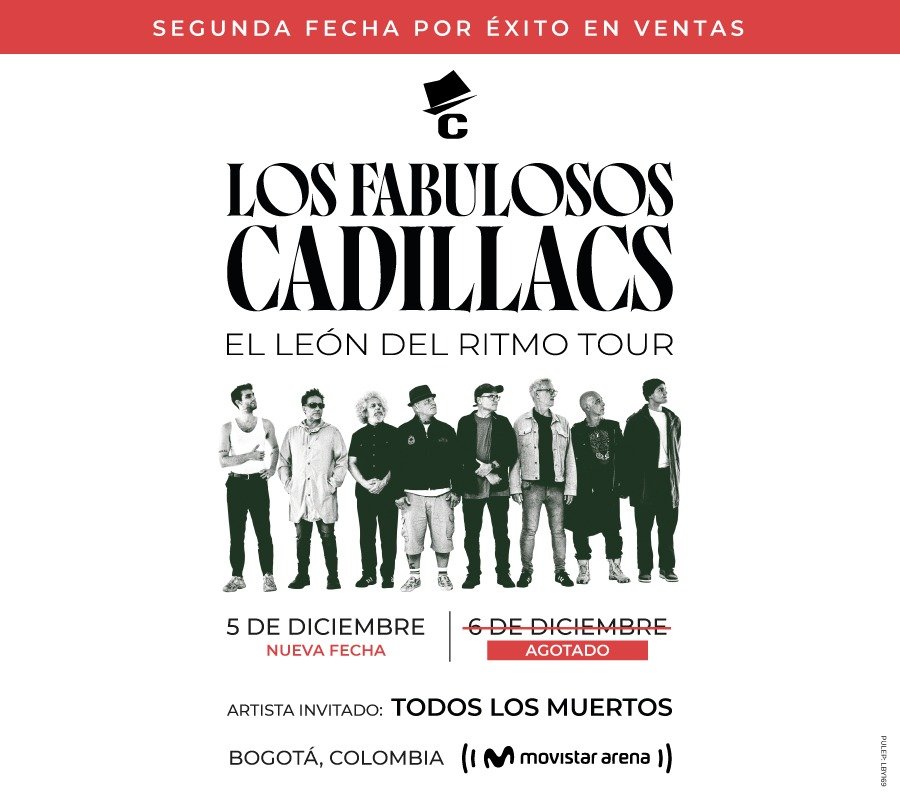 ¡Segunda fecha de Los Fabulosos Cadillacs en Bogotá!