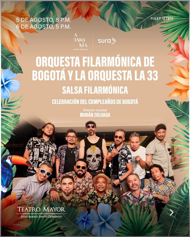 Con Salsa filarmónica el Teatro Mayor celebra el cumpleaños de Bogotá