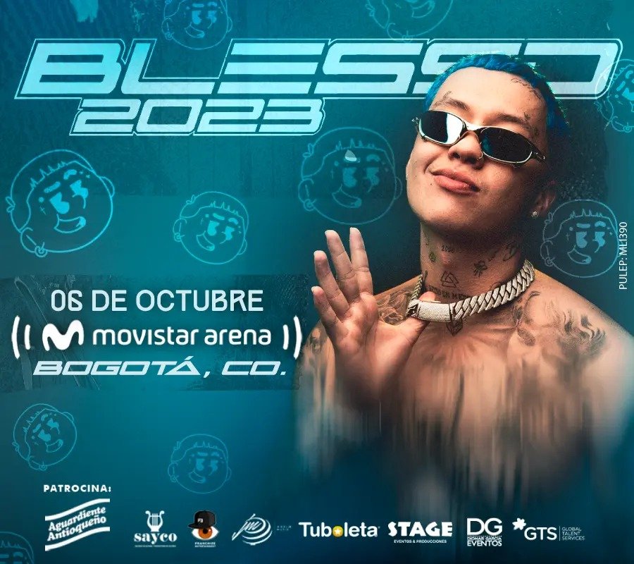 Blessd hará vibrar el Movistar Arena de Bogotá