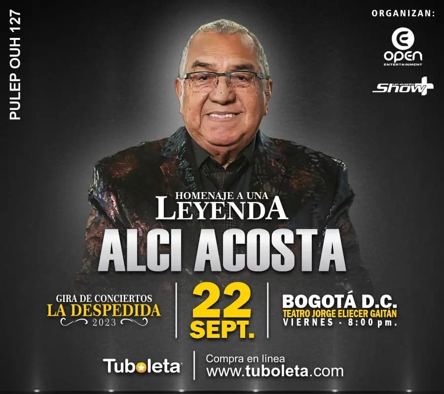 Tour La Despedida de Alci Acosta llegará al Gaitán