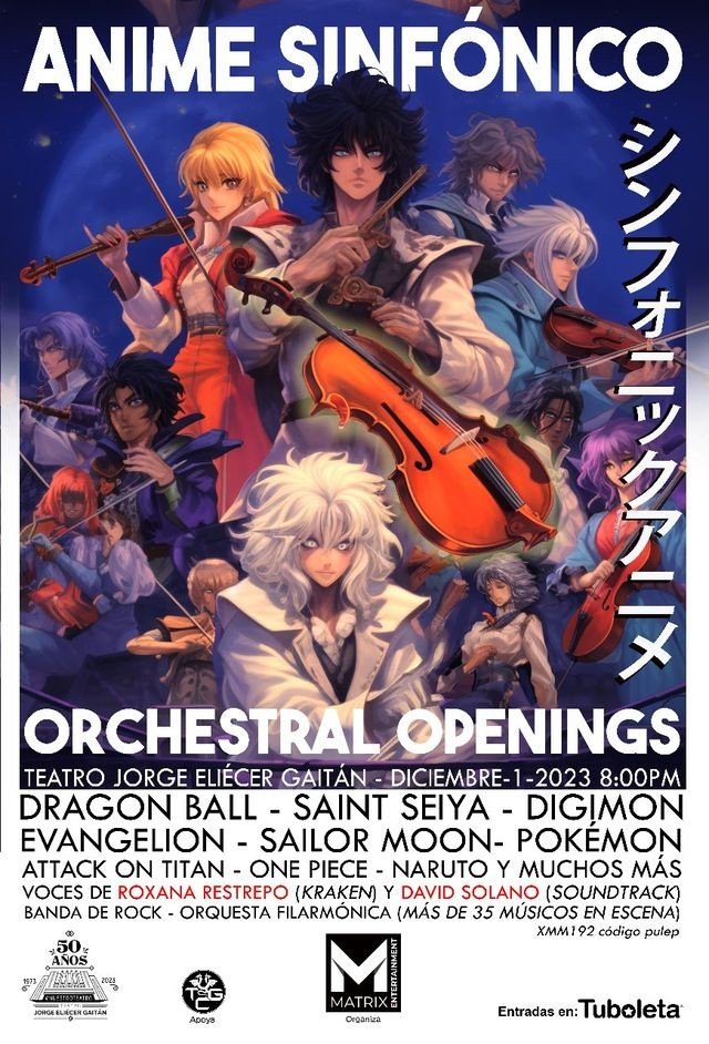 Anime Sinfónico Orchestal Openings llega al Teatro Jorge Eliécer Gaitán
