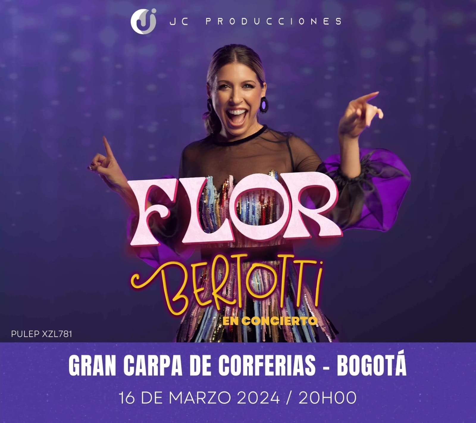 Única función de Flor Bertotti en Bogotá