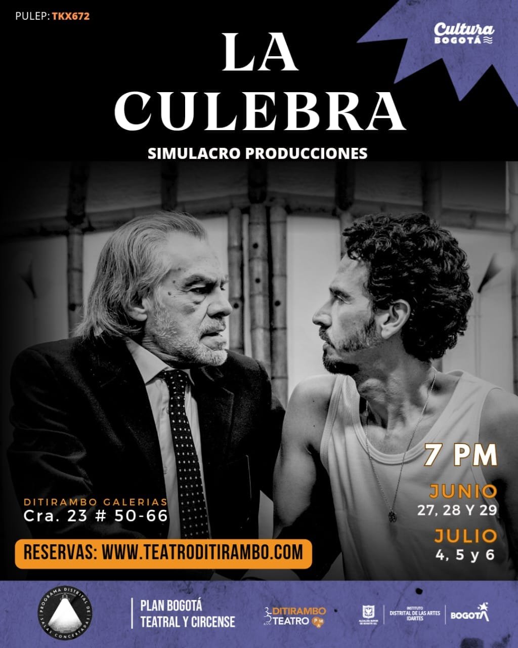 «La Culebra» se toma Ditirambo Teatro