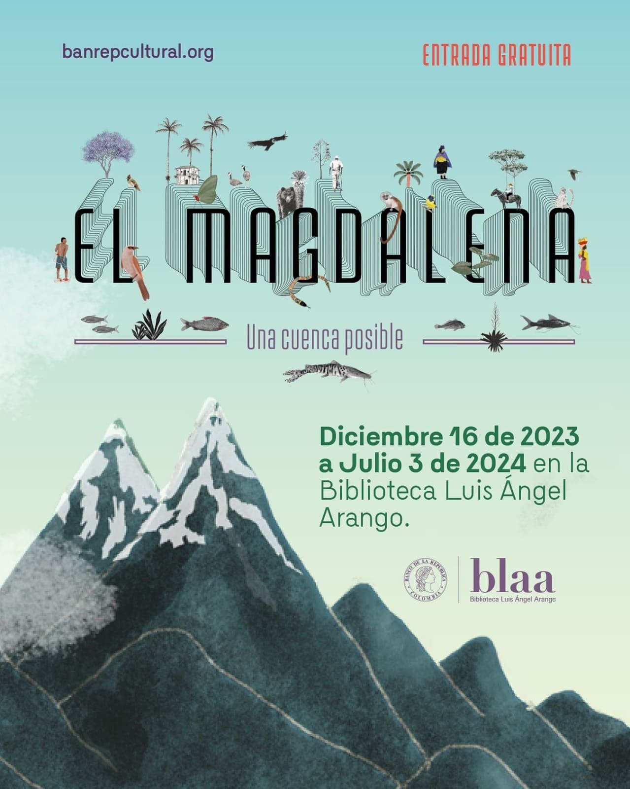 Exposición gratuita en la BLAA: «El Magdalena: una cuenca posible»