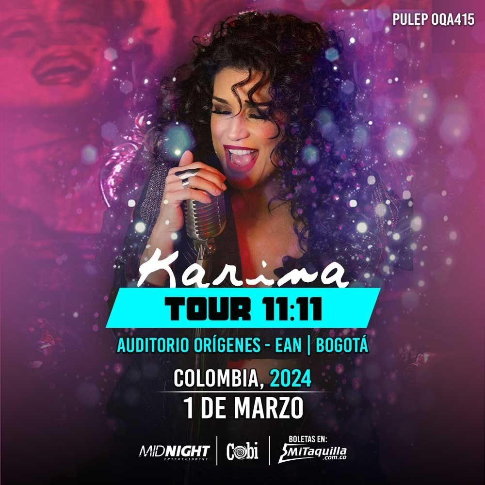El «Karina Tour 11:11» visita Colombia