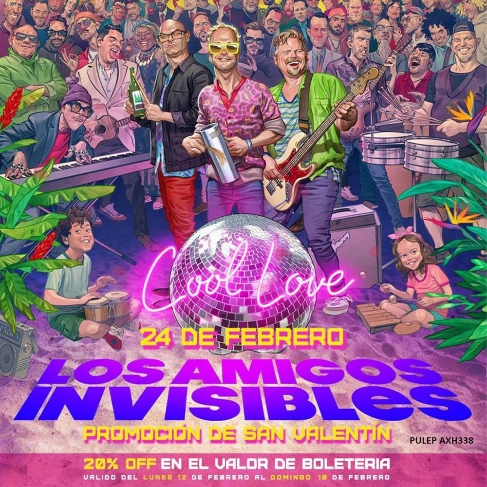 Los Amigos Invisibles estarán en Lourdes Music Hall