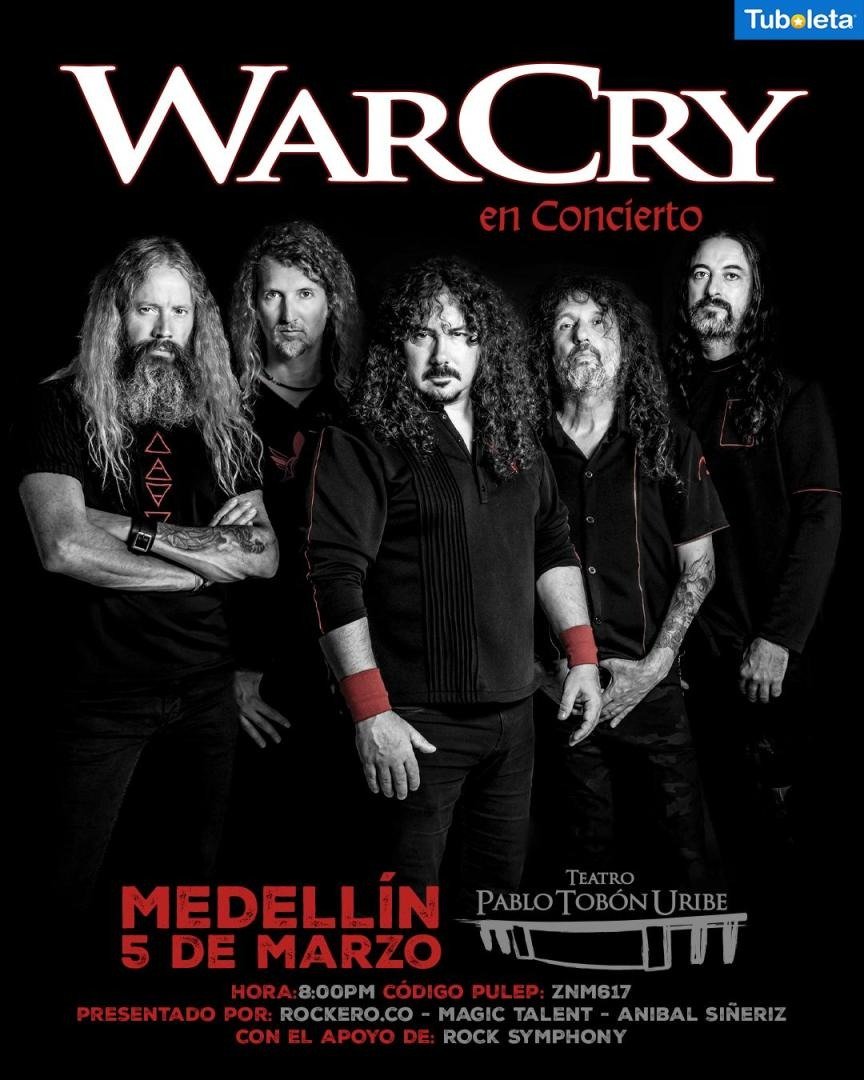 El heavy metal de WarCry sacudirá el Teatro Pablo Tobón