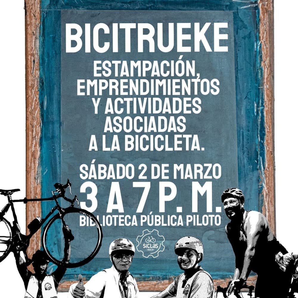 Bicitrueke y estampatón en Medellín