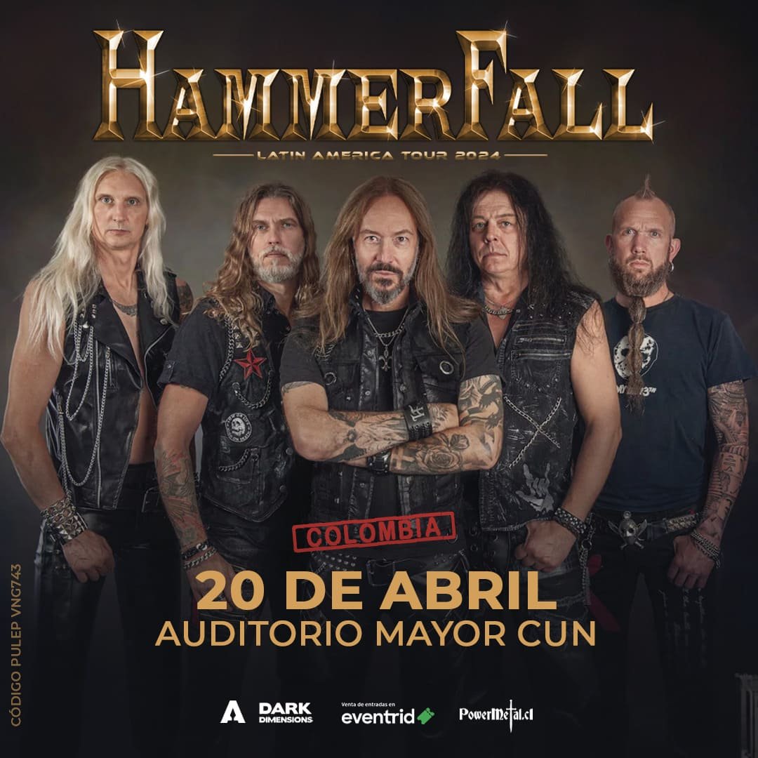 El heavy metal de HammerFall sacudirá el Auditorio Mayor CUN