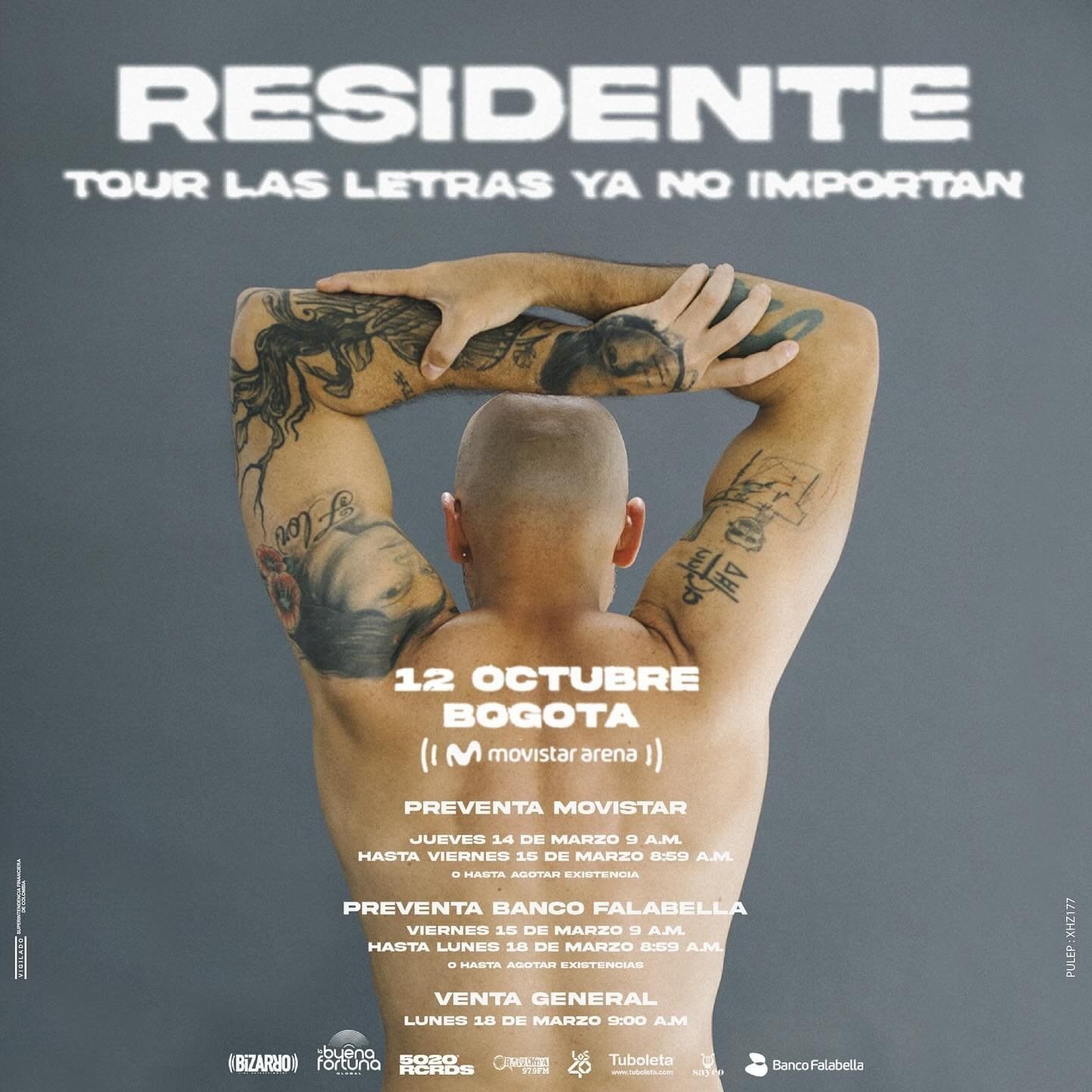 Bogotá hará parte de la gira de Residente