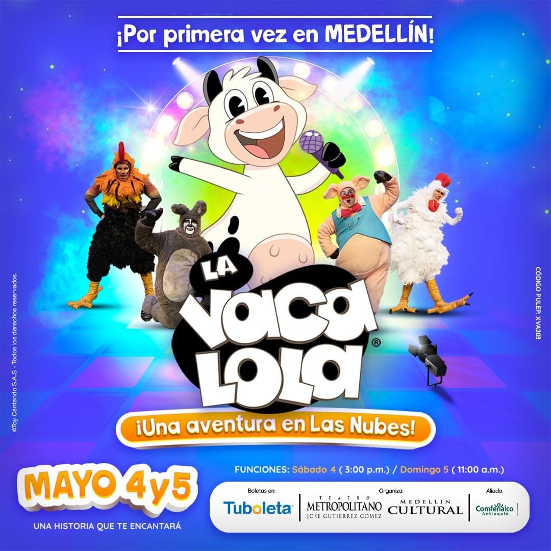 Por primera vez en Medellín: La Vaca Lola, el musical