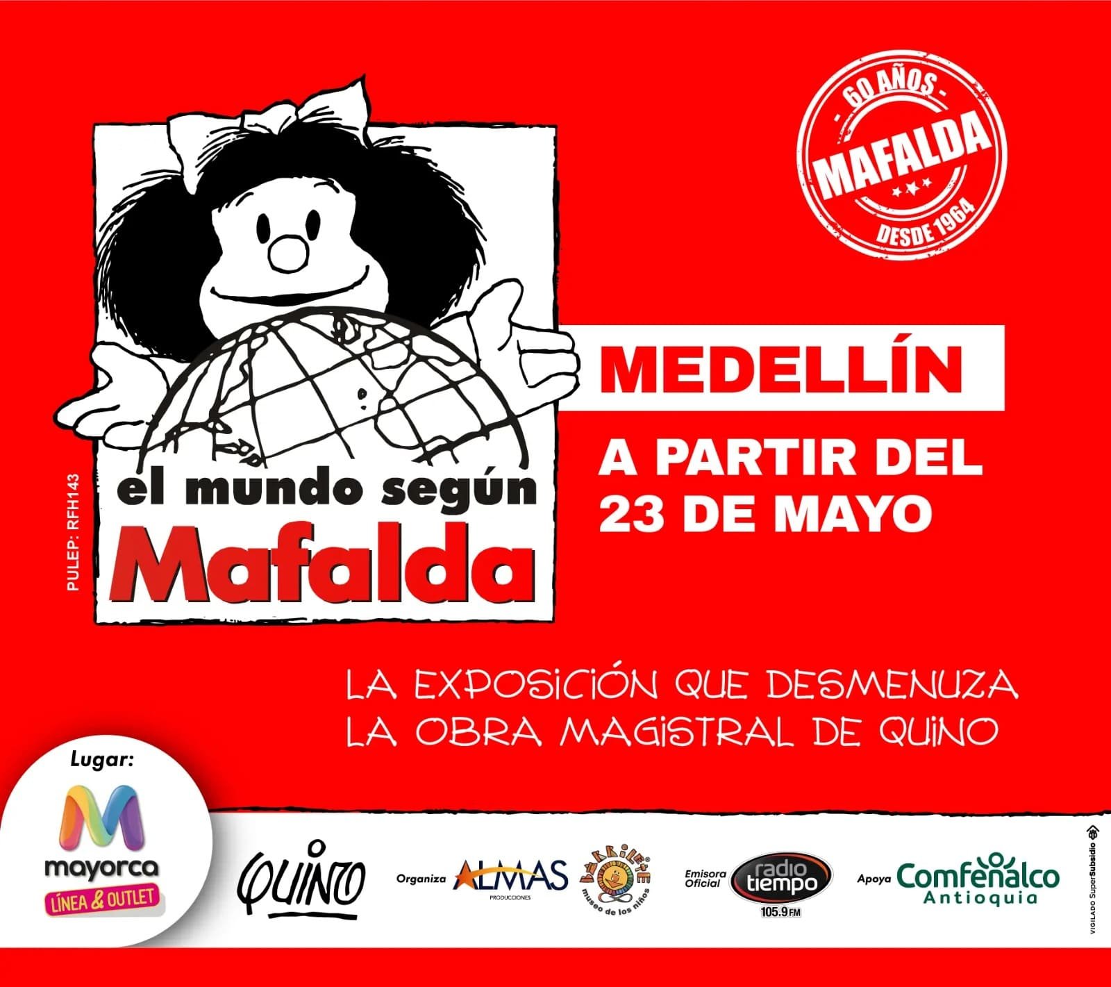 El Mundo Según Mafalda llega a Medellín