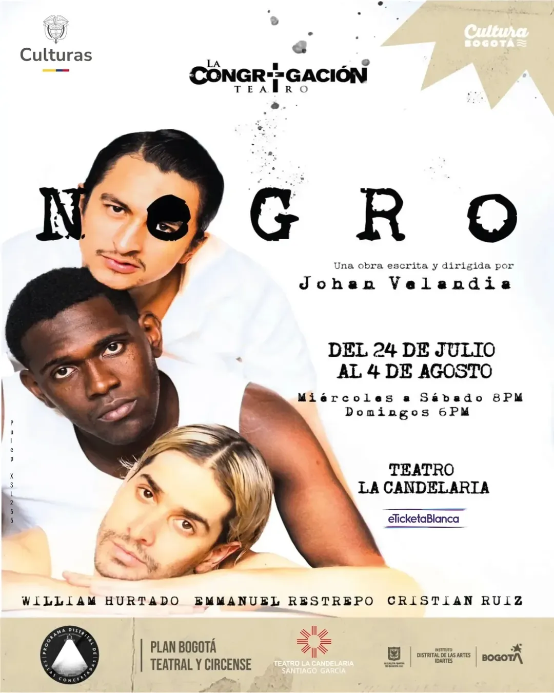 Un viaje a la memoria y al pasado con «Negro» en el Teatro La Candelaria