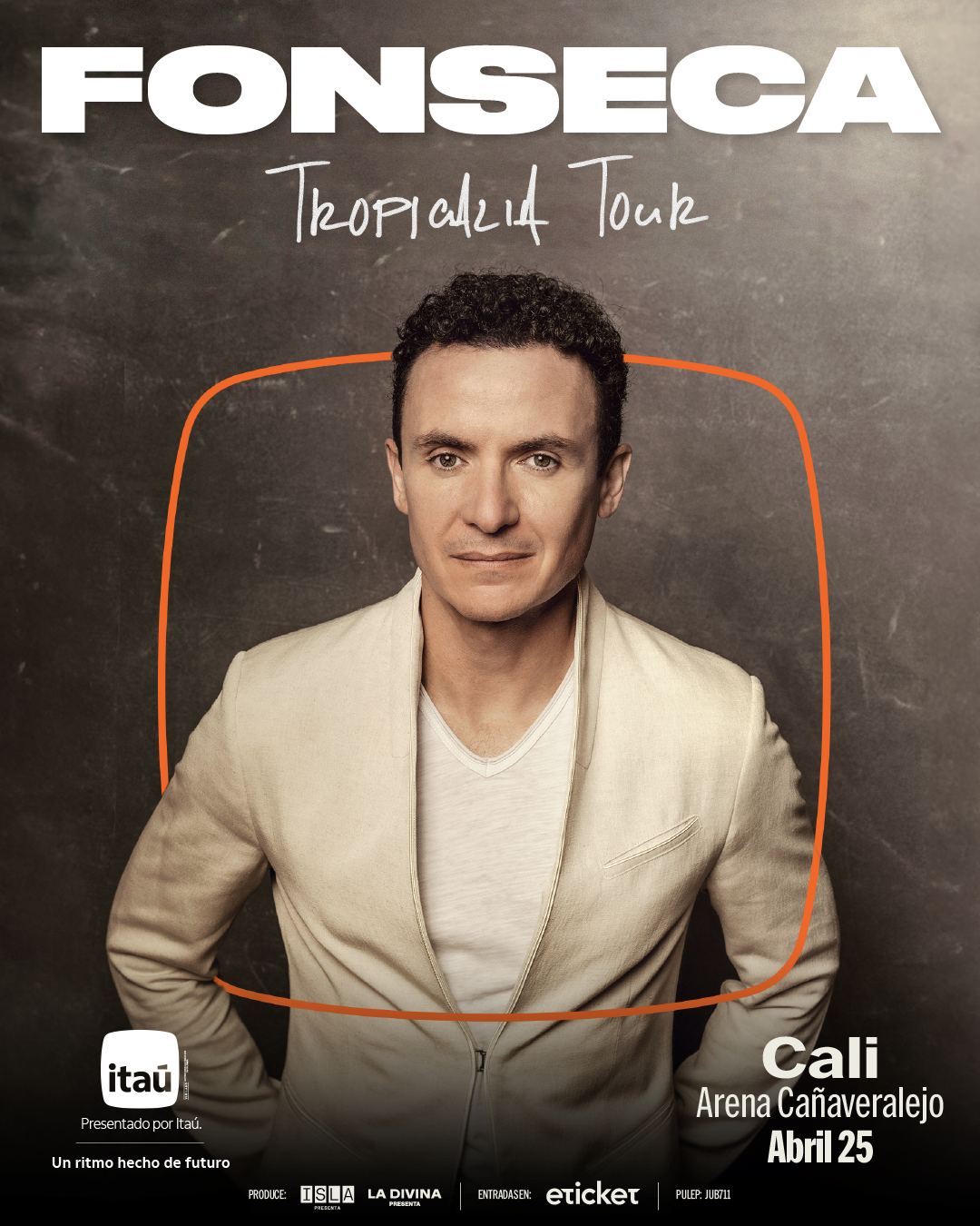 Fonseca anuncia su ‘Tropicalia Tour’ 2025 en Colombia