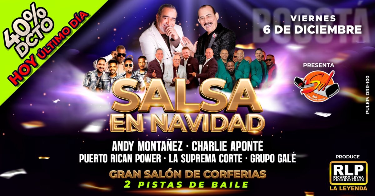 Baila con las leyendas en Salsa en Navidad