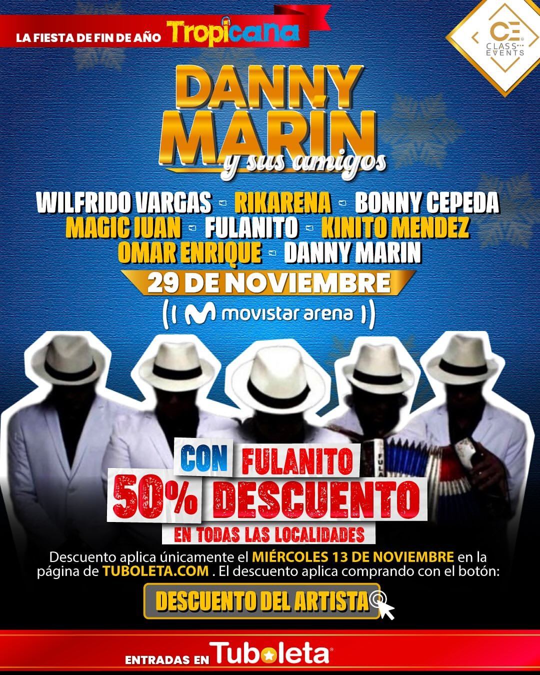 Danny Marín y sus amigos cierran el año con sus éxitos musicales