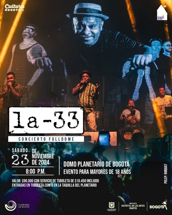 Orquesta La 33 en el Domo del Planetario