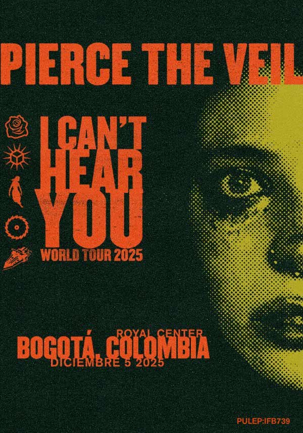 Pierce the Veil regresa a Bogotá con su gira «I Can’t Hear You World Tour 2025»