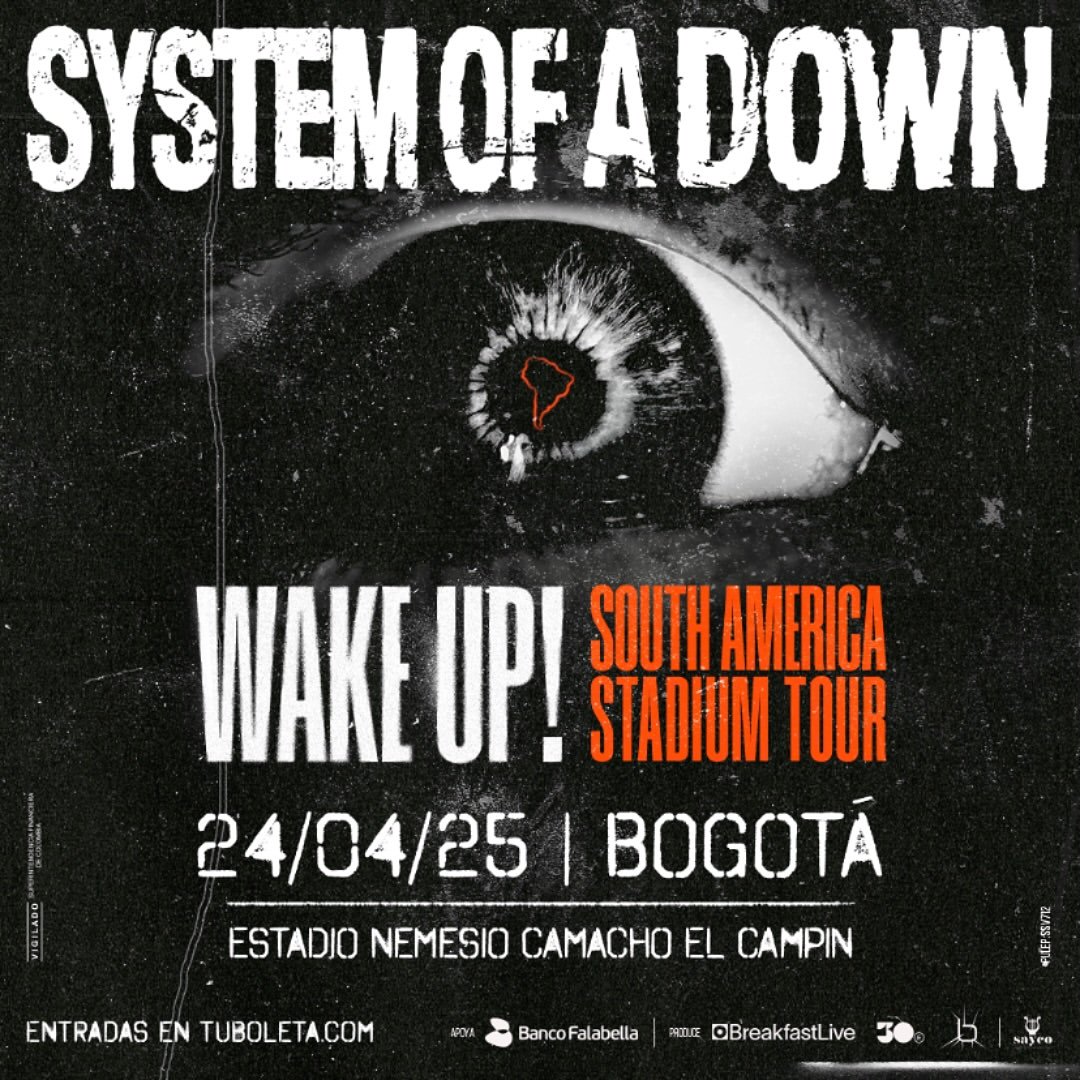 System of a Down traerá su legendario rock con el tour “Wake Up!”