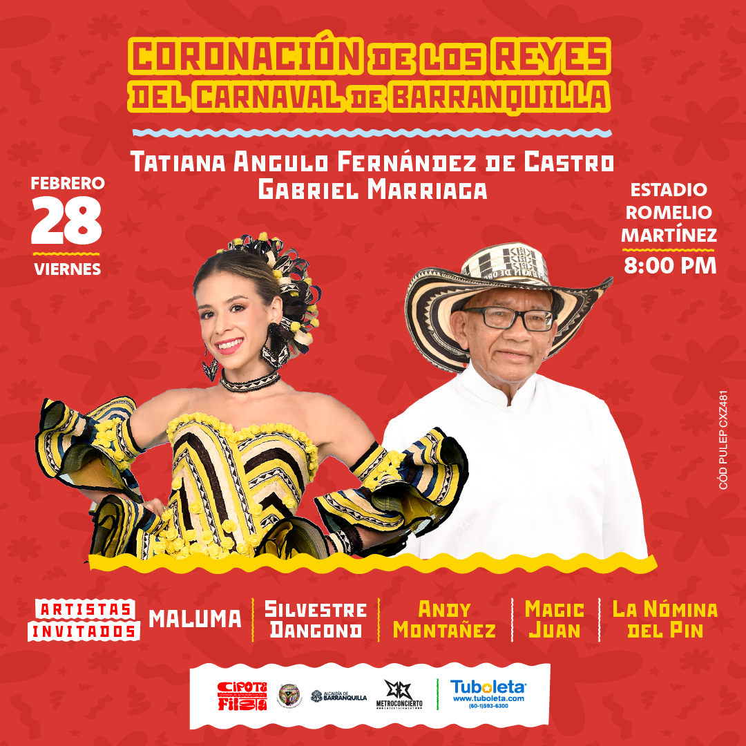 Cipote fiesta: coronación de los reyes del Carnaval de Barranquilla 2025