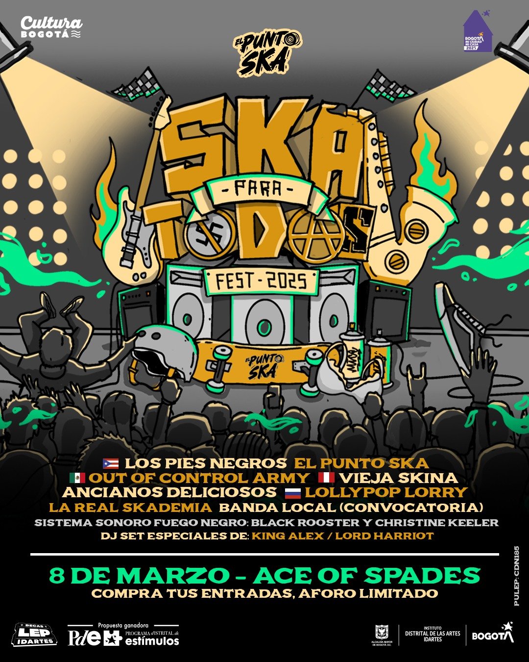 Sexta edición de «Ska Para Todos Fest» reúne bandas de Latinoamérica y Europa