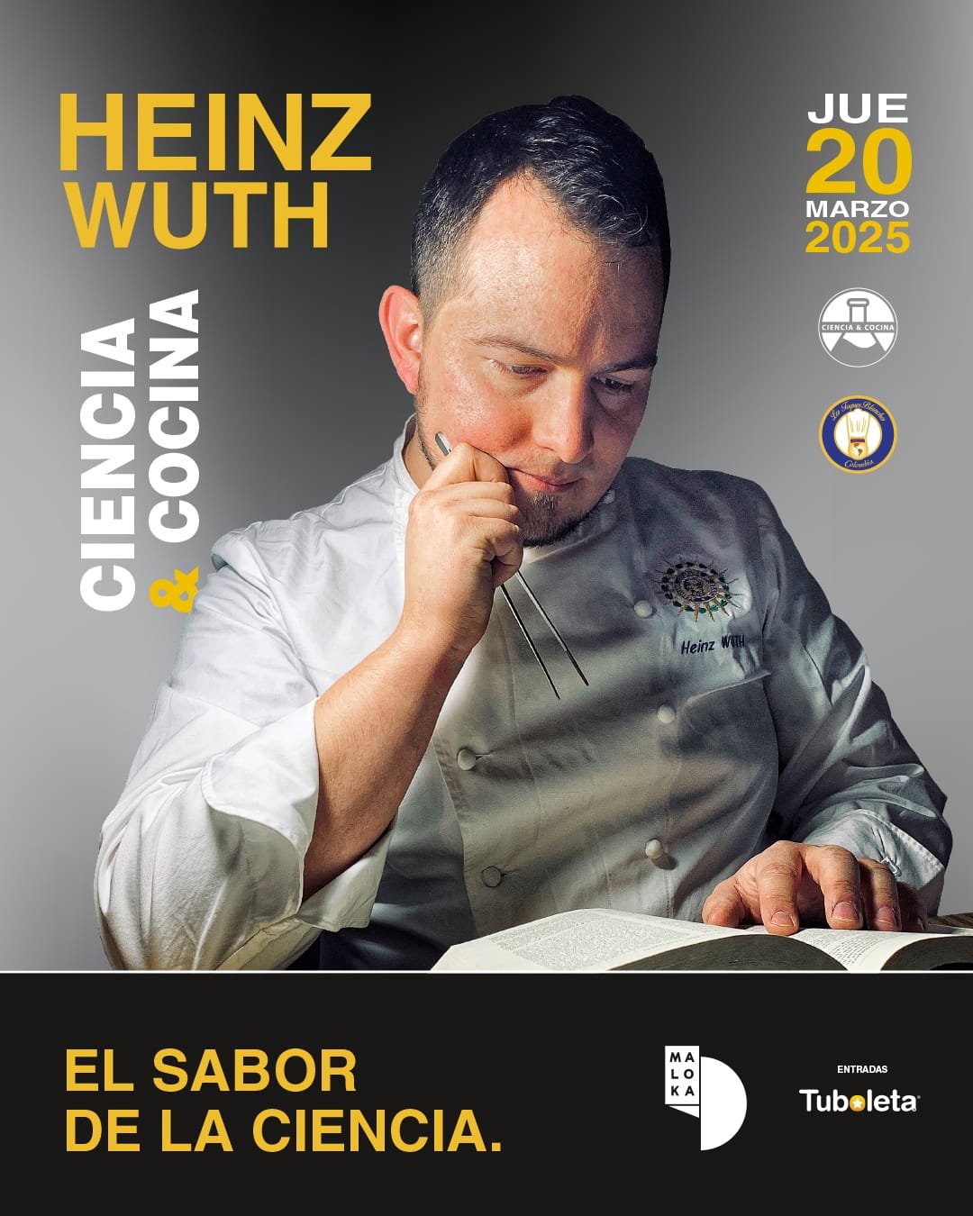 Clase magistral de gastronomía científica con el Chef Heinz Wuth