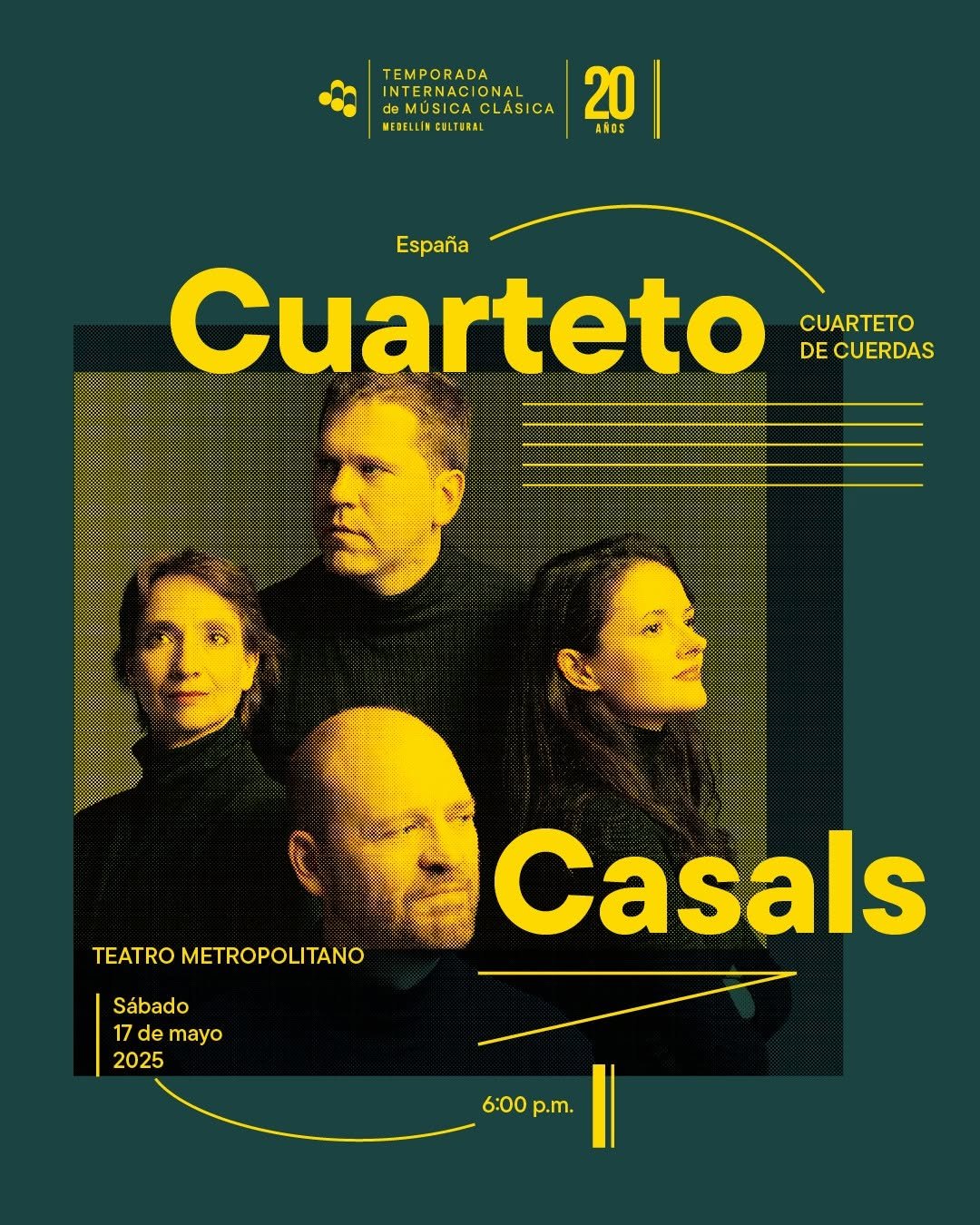 El Cuarteto Casals celebra su legado español con un concierto especial