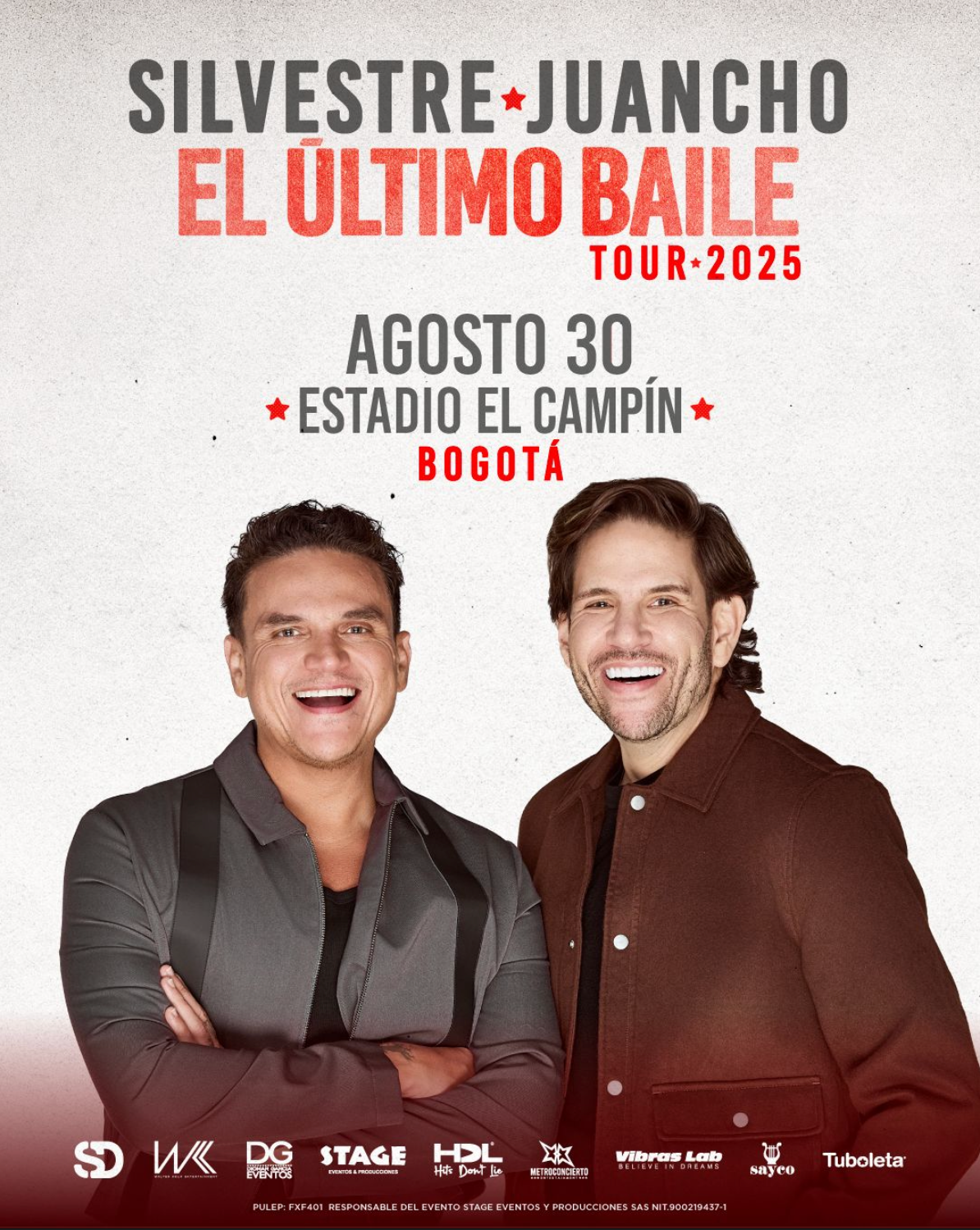 Gira nacional de Silvestre Dangond y Juancho De La Espriella «El último baile»