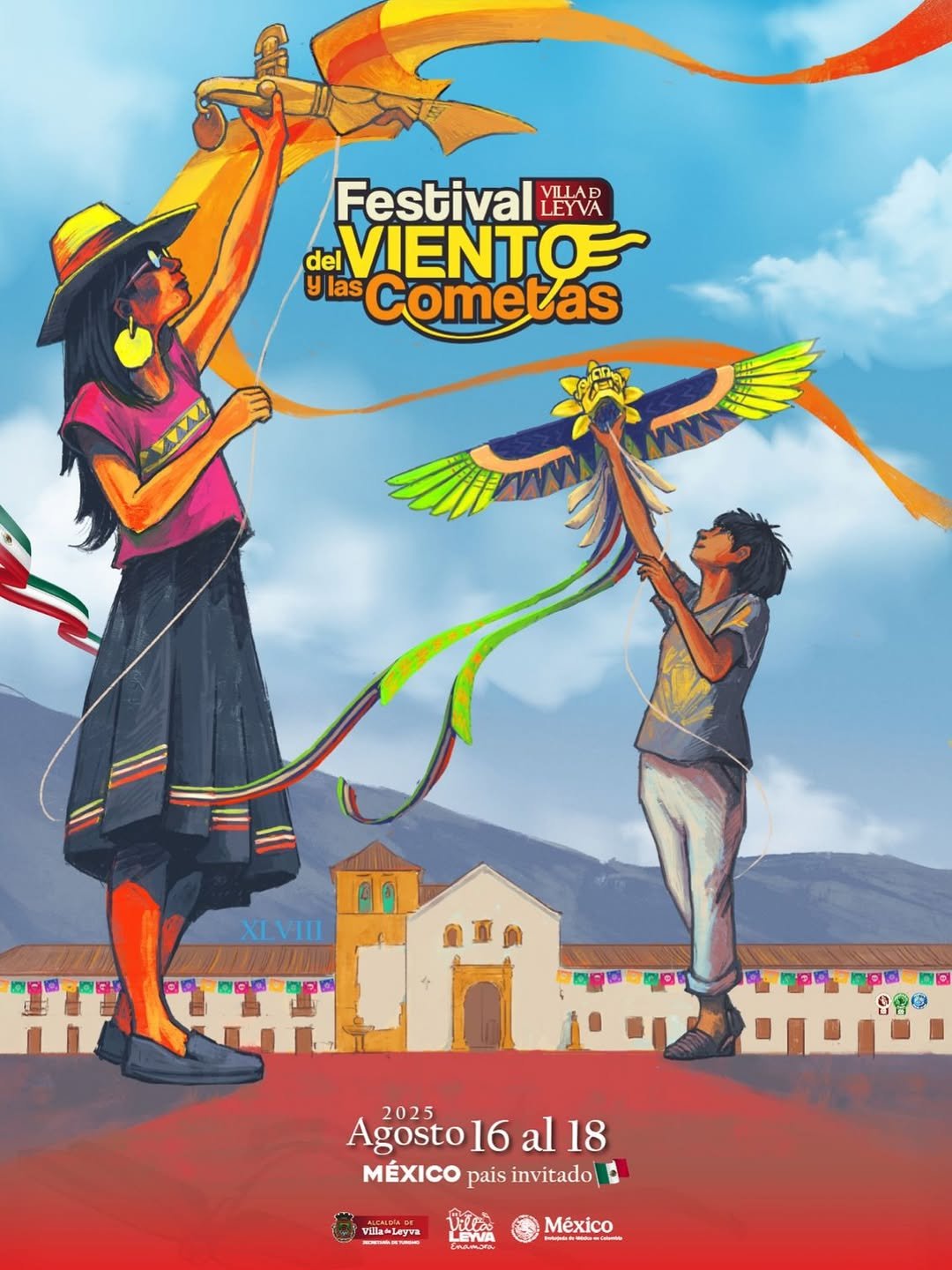 Villa de Leyva se llena de color con su tradicional Festival del Viento y las Cometas