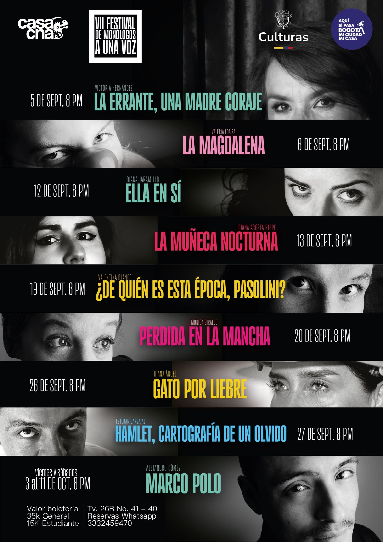 El poder de la palabra en el VII Festival de Monólogos “A Una Voz”