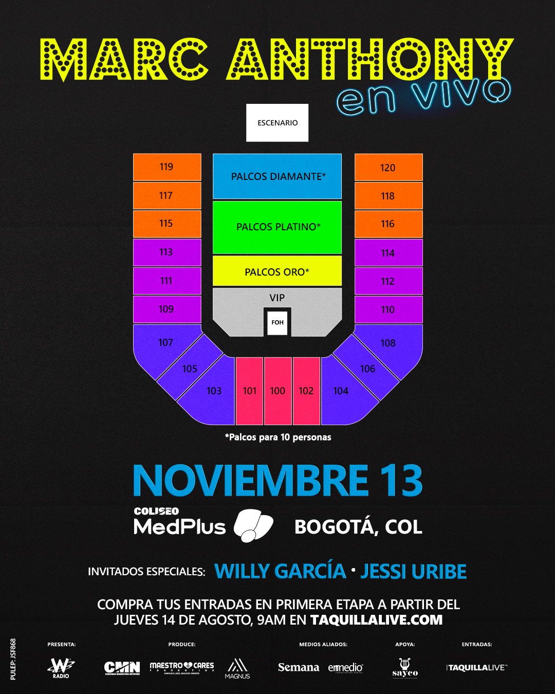 “Pa’llá Voy”: el ícono de la salsa, Marc Anthony, llega con todo a Bogotá