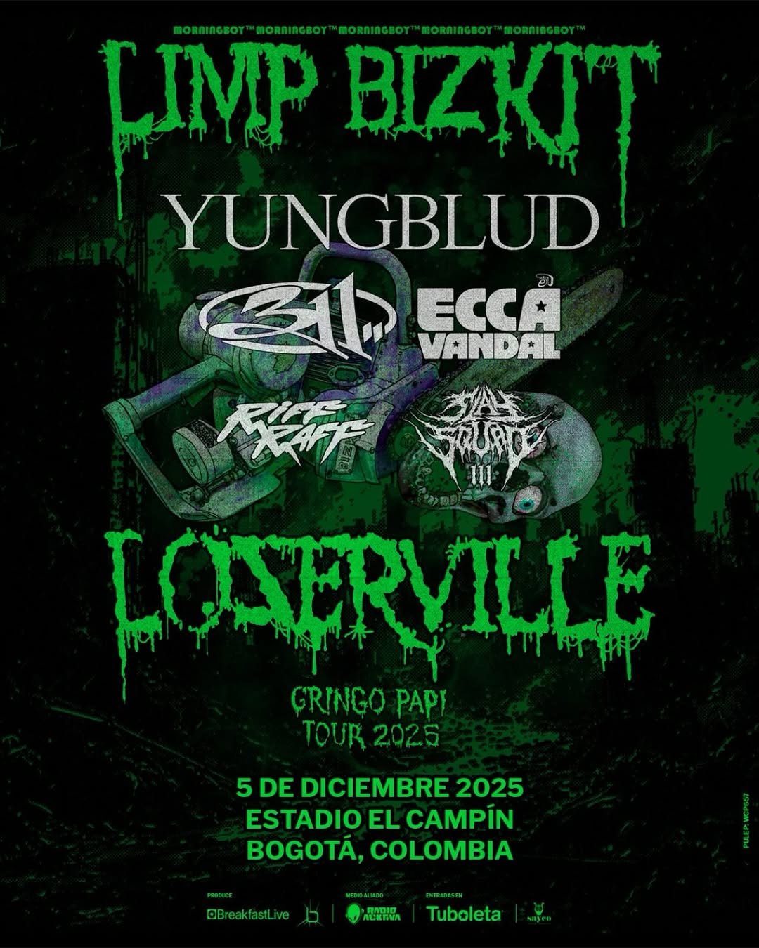 Limp Bizkit lidera el cartel de Loserville, el nuevo festival de rock alternativo