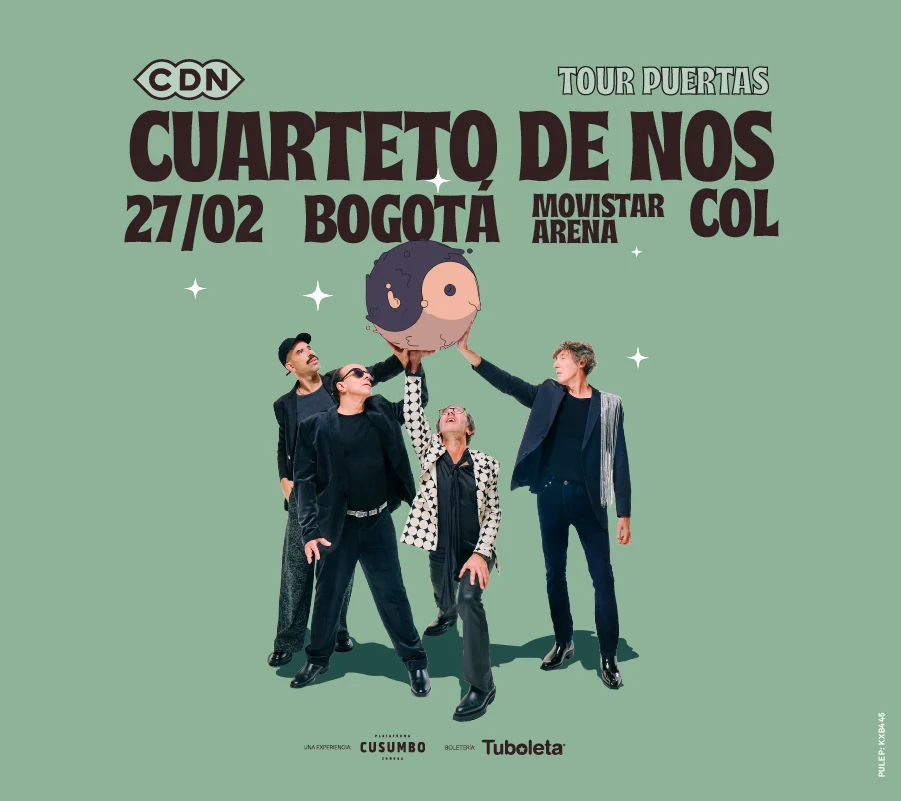 Cuarteto de Nos regresa a Bogotá con su tour «Puertas»