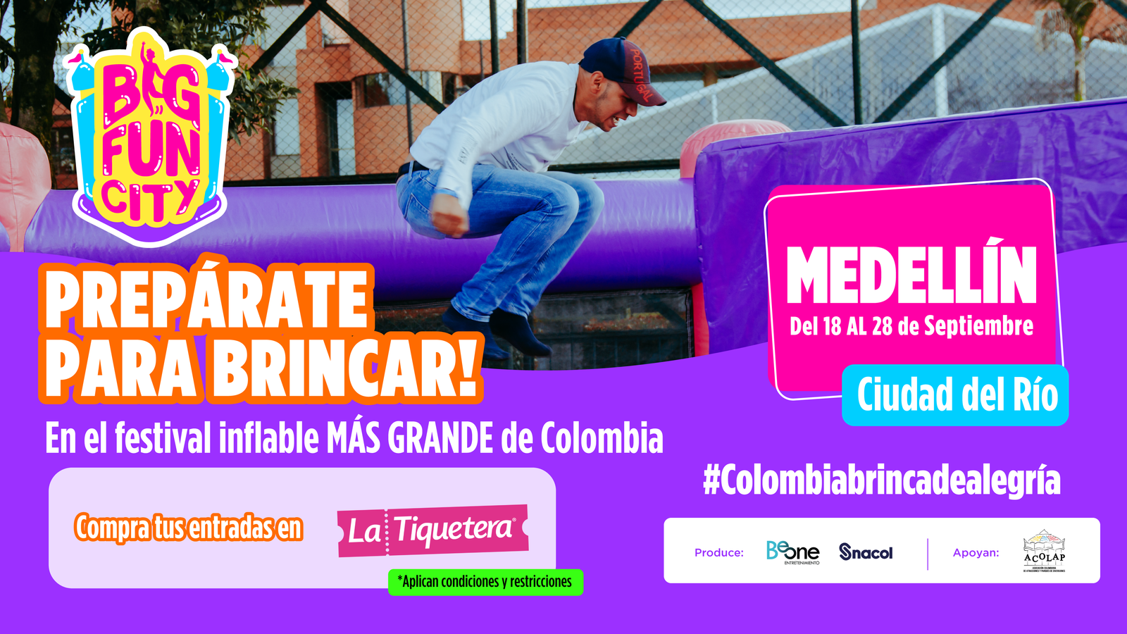 Big Fun City: una experiencia a lo grande con inflables, música y gastronomía