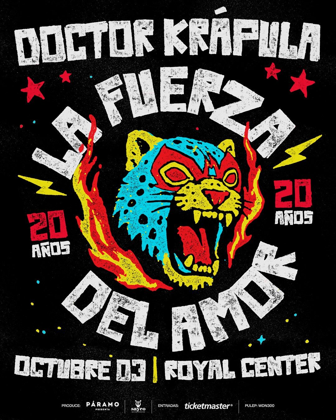 Doctor Krápula celebra 20 años de La Fuerza del Amor en el Royal Center