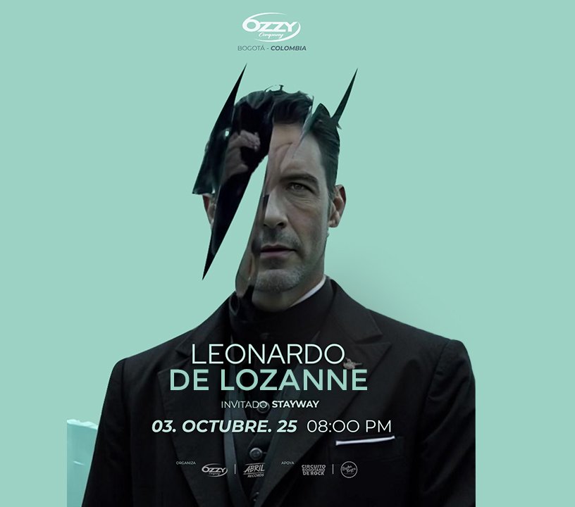 StayWay y el Circuito Bogotano de Rock acompañarán a Leonardo de Lozanne en escena