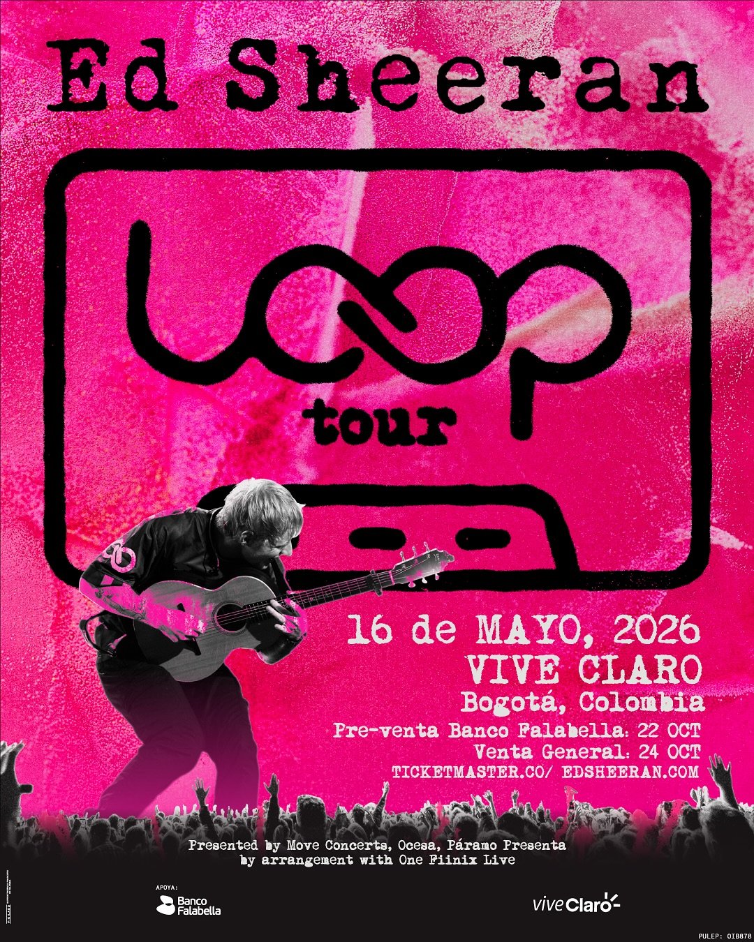 Ed Sheeran regresa a Bogotá con su íntimo y poderoso “Loop Tour”