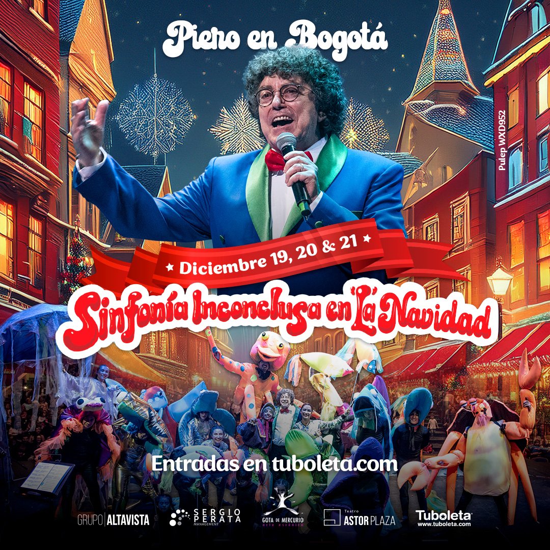 Piero revive “La Sinfonía Inconclusa” con un mágico espectáculo navideño