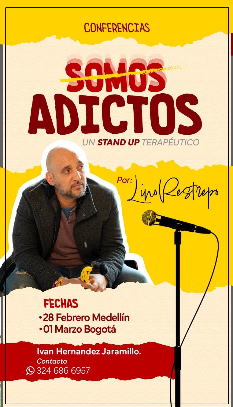 “Somos Adictos”: Lino Restrepo invita a abrazar nuestras sombras