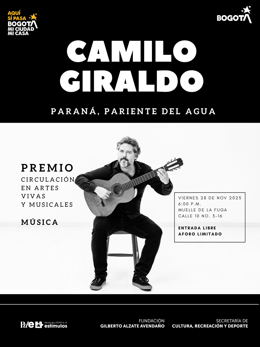Camilo Giraldo presenta «Paraná, Pariente del agua», tributo a los ríos