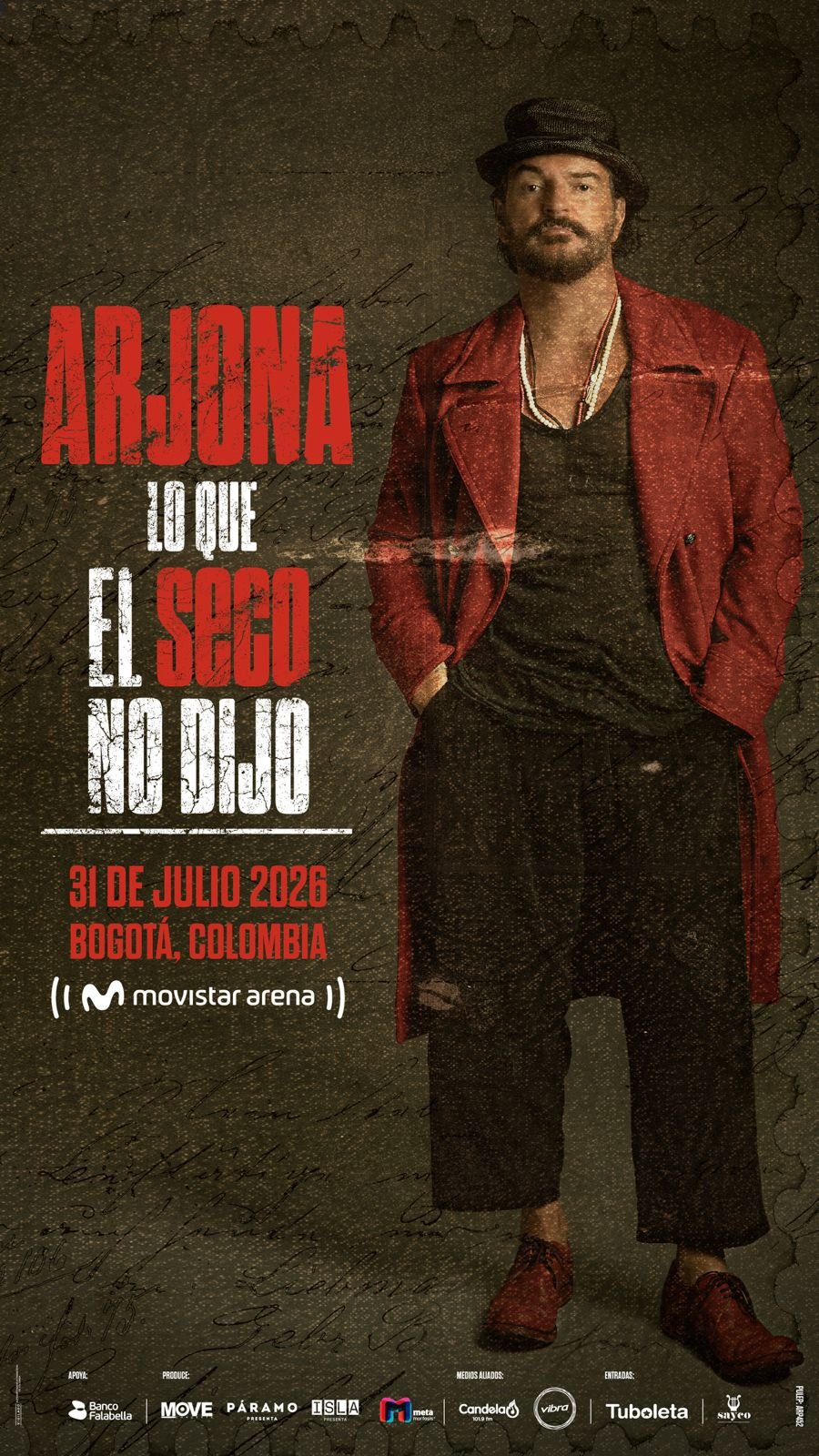 Ricardo Arjona regresa con su tour «Lo que el seco no dijo»