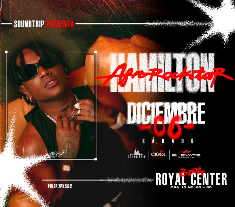 Hamilton trae a Bogotá el poder del caribe con su Afrorockstar Tour