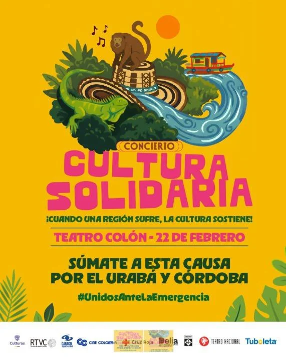 «Cultura Solidaria»: artistas colombianos se unen por las familias afectadas en Córdoba y Urabá