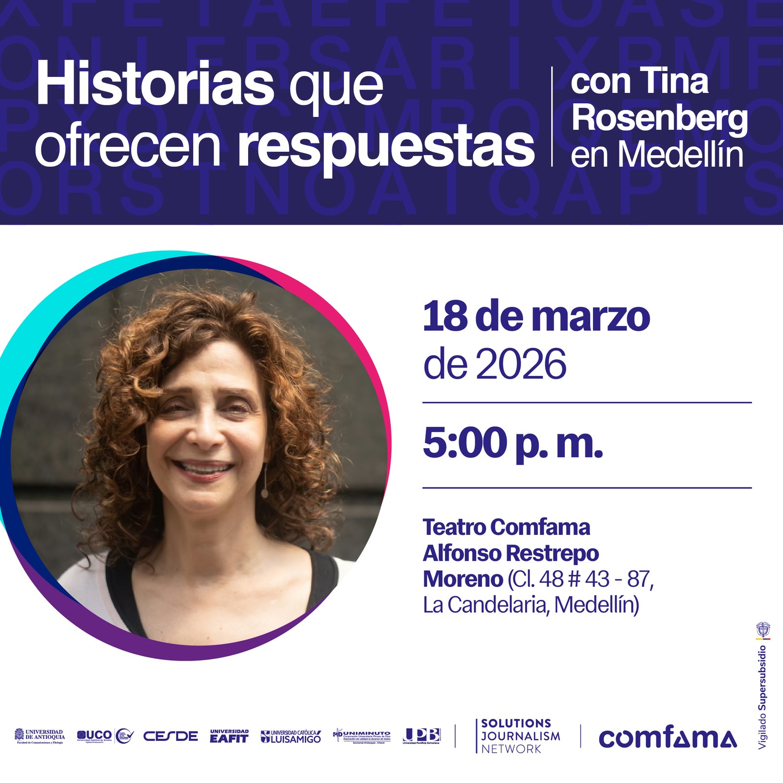 “Historias que ofrecen respuestas”: Tina Rosenberg hablará de periodismo de soluciones
