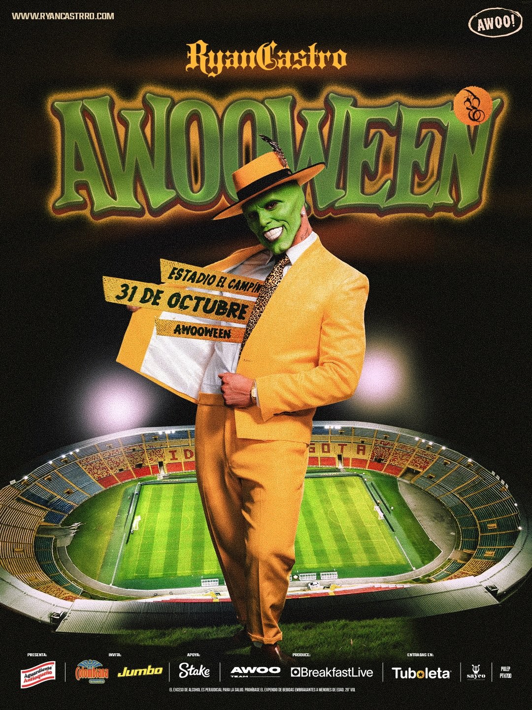 Alista tu disfraz para “Awooween”, el show de Ryan Castro